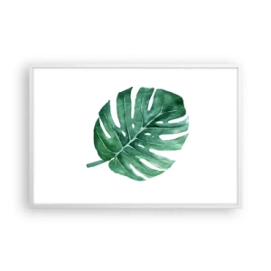 Poster in einem weißen Rahmen - Grünes Konzept - 91x61 cm