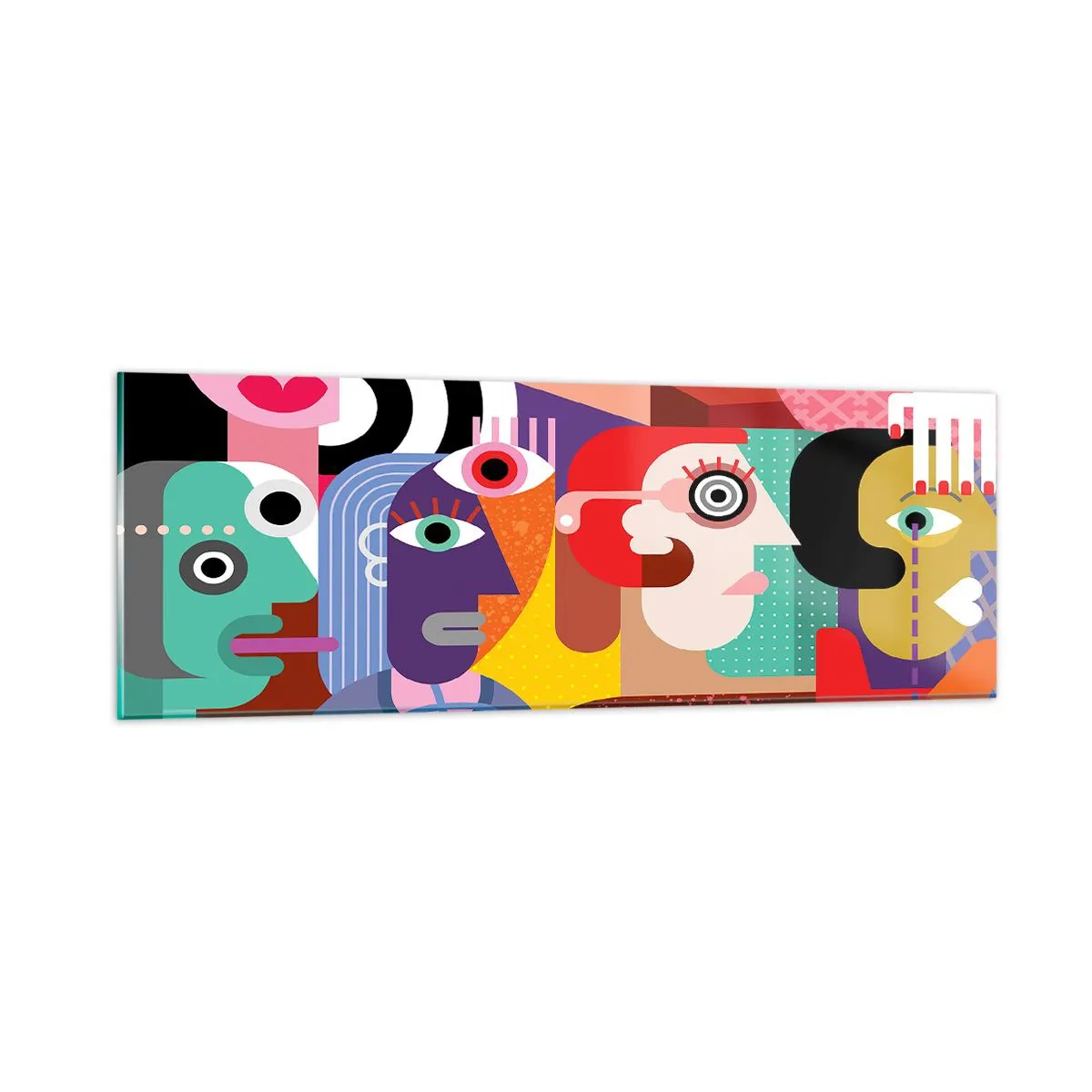 Glasbild - Bild auf glas - Wir sind von Herrn Picasso - 90x30 cm