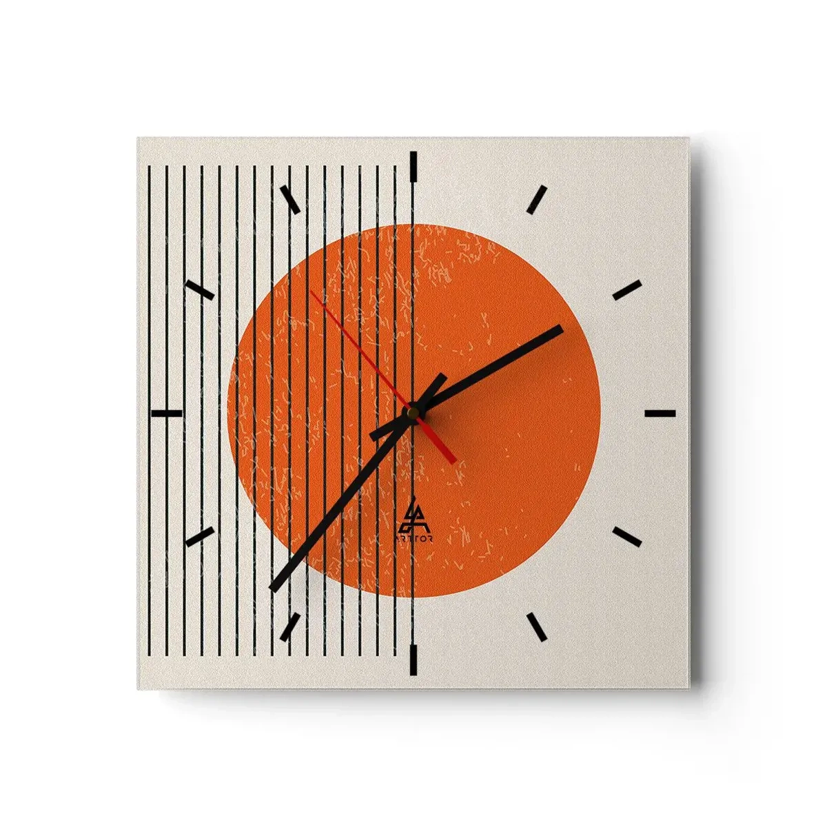 Wanduhr - Glasuhr - Immer die Sonne - 40x40 cm