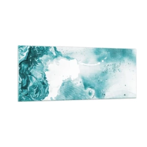 Glasbild - Bild auf glas - Morast von Blau - 100x40 cm