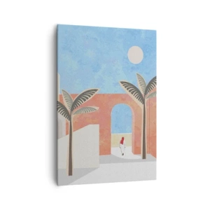 Bild auf Leinwand - Leinwandbild - Arabischer Tag - 70x100 cm