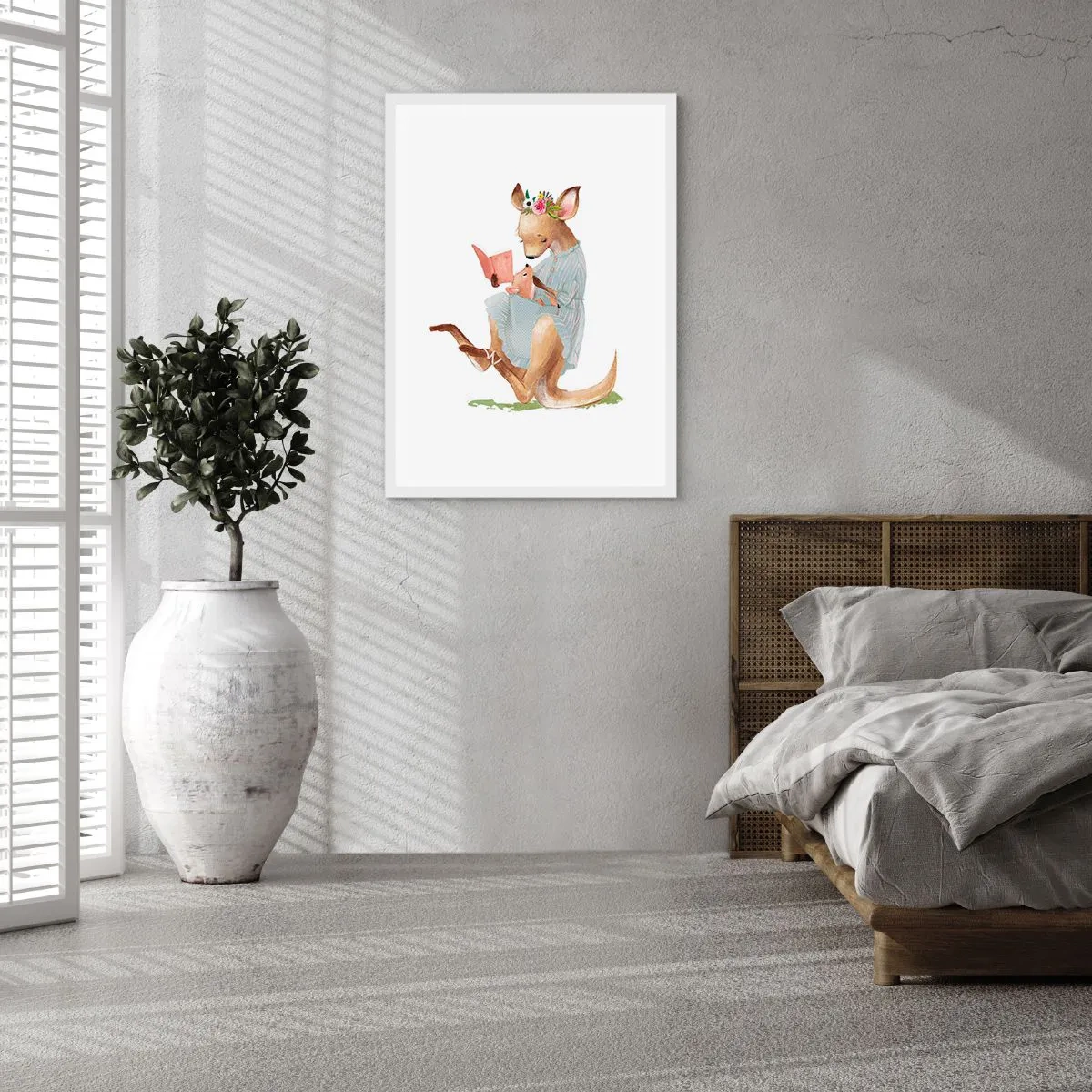 Poster in einem weißen Rahmen - Lies mir vor Mama - 61x91 cm