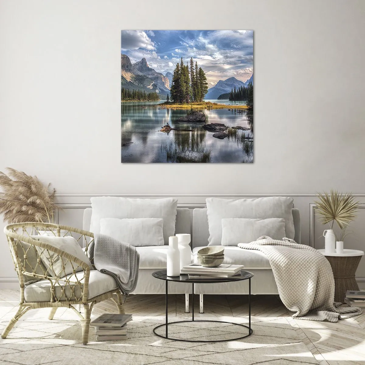 Glasbild - Bild auf glas - An dem tollen und sauberen Wasser ... - 70x70 cm