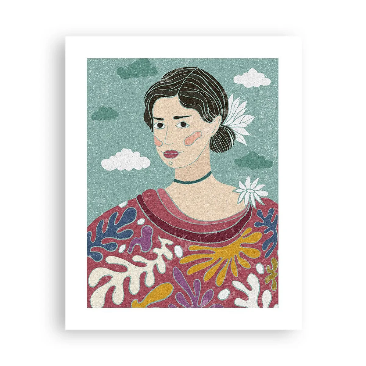 Poster - Mit Melancholie im Blick - 40x50 cm