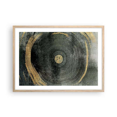 Poster in einem Rahmen aus heller Eiche - Veränderung und Beständigkeit - 70x50 cm