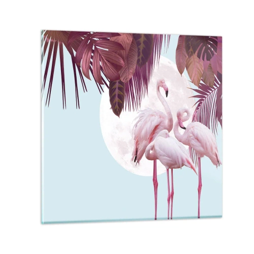 Glasbild - Bild auf glas - Drei Vogelgnaden - 30x30 cm