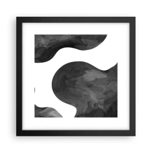 Poster in einem schwarzem Rahmen - Milchstraße - 30x30 cm