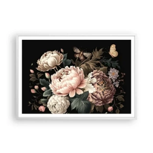 Poster in einem weißen Rahmen - Im Barockstil - 100x70 cm