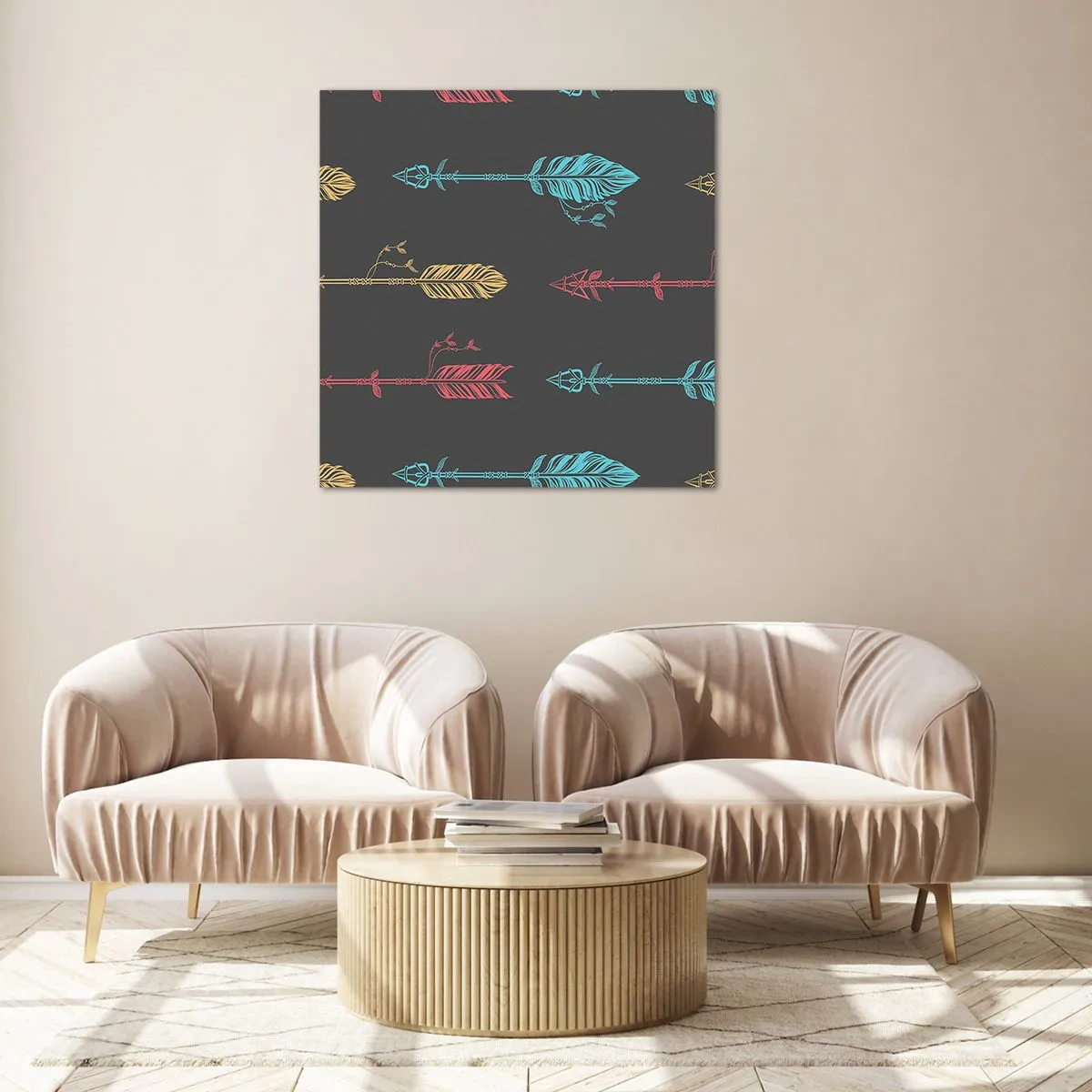 Glasbild - Bild auf glas - In der Verordnung - 70x70 cm