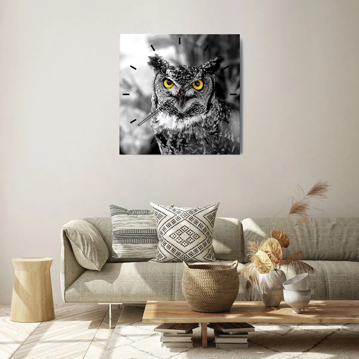 Wanduhr - Glasuhr - Nichts wird sich verstecken - 40x40 cm