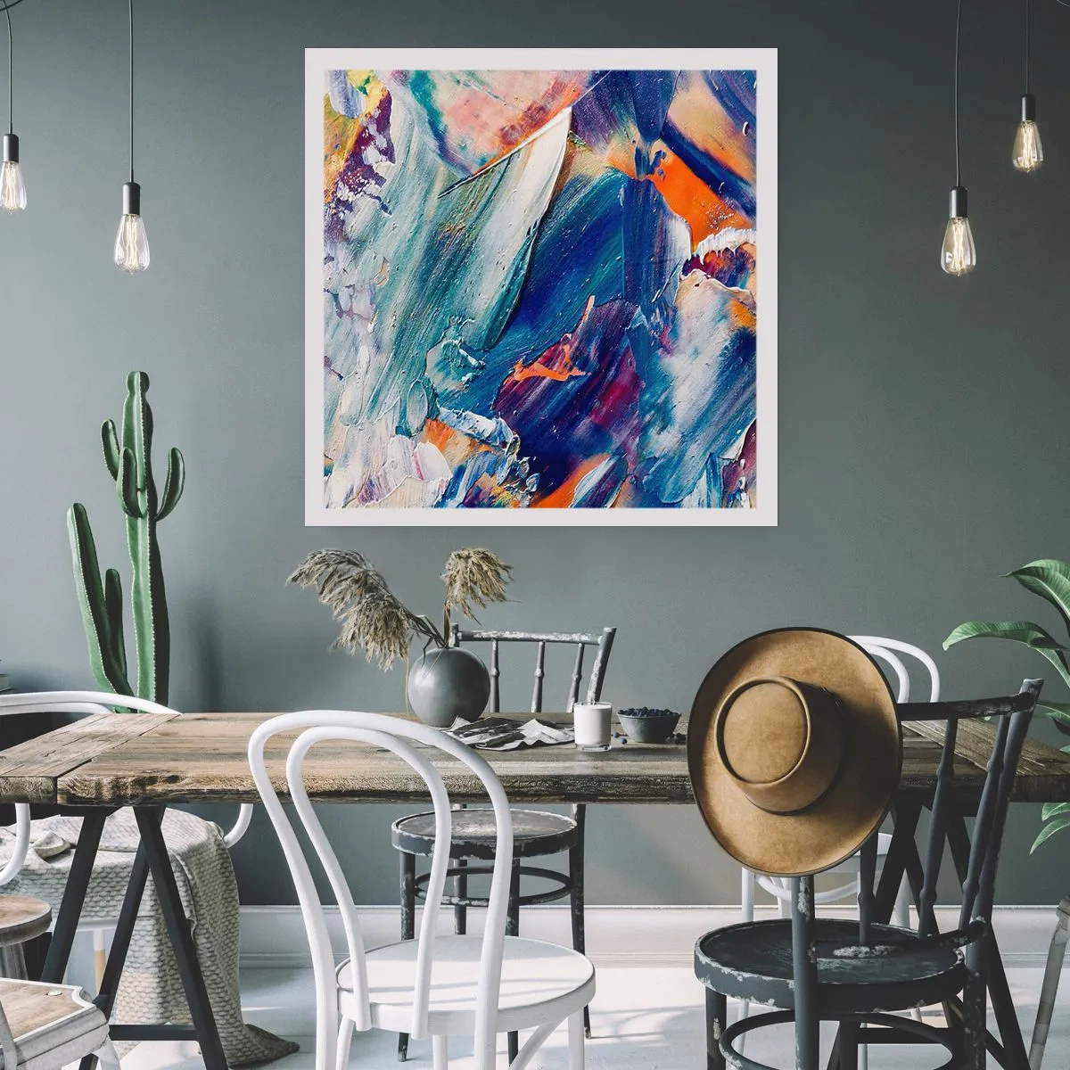 Poster - Farbverwirrung - 60x60 cm