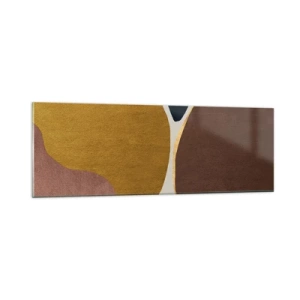 Glasbild - Bild auf glas - Abstraktion – ein Ort im Raum - 90x30 cm