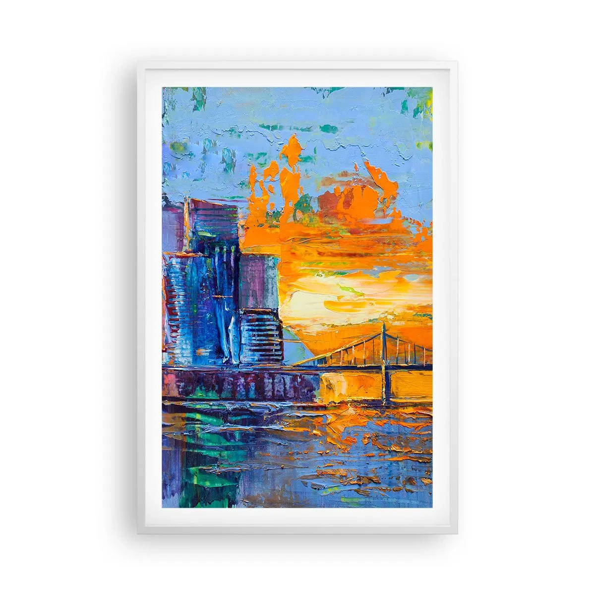 Poster in einem weißen Rahmen - Kultur und Natur - 61x91 cm