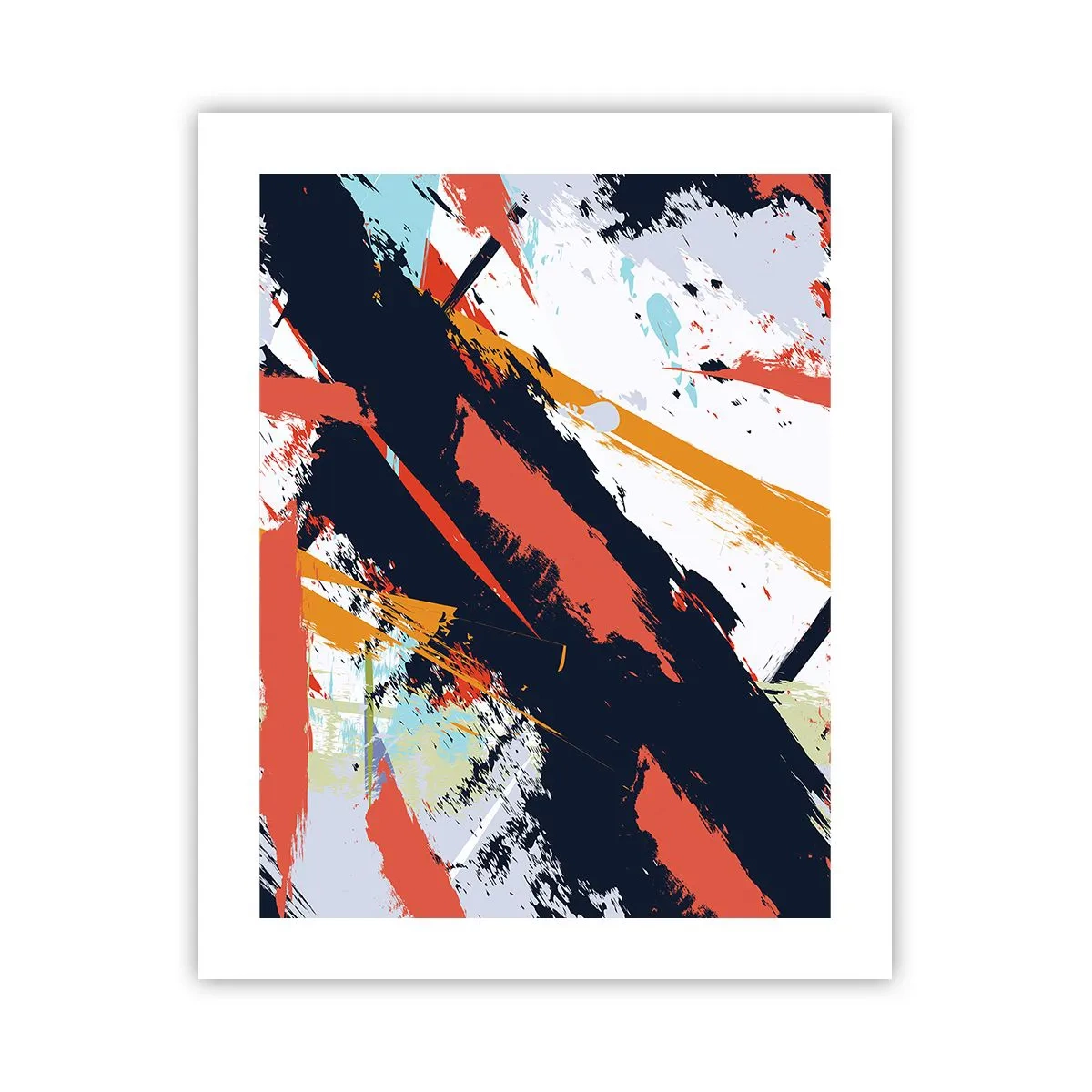 Poster - Dynamische Komposition - 40x50 cm