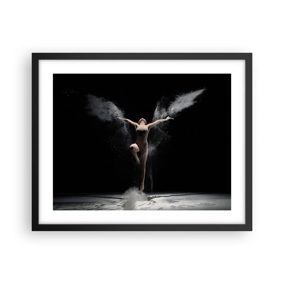 Poster in einem schwarzem Rahmen - Elfen existieren - 50x40 cm