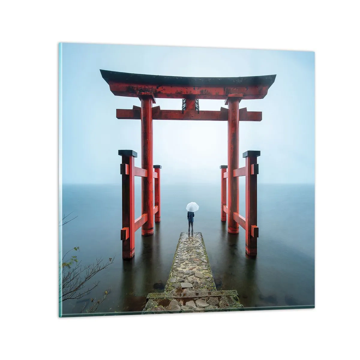 Glasbild - Bild auf glas - Japanische Träumerei - 30x30 cm
