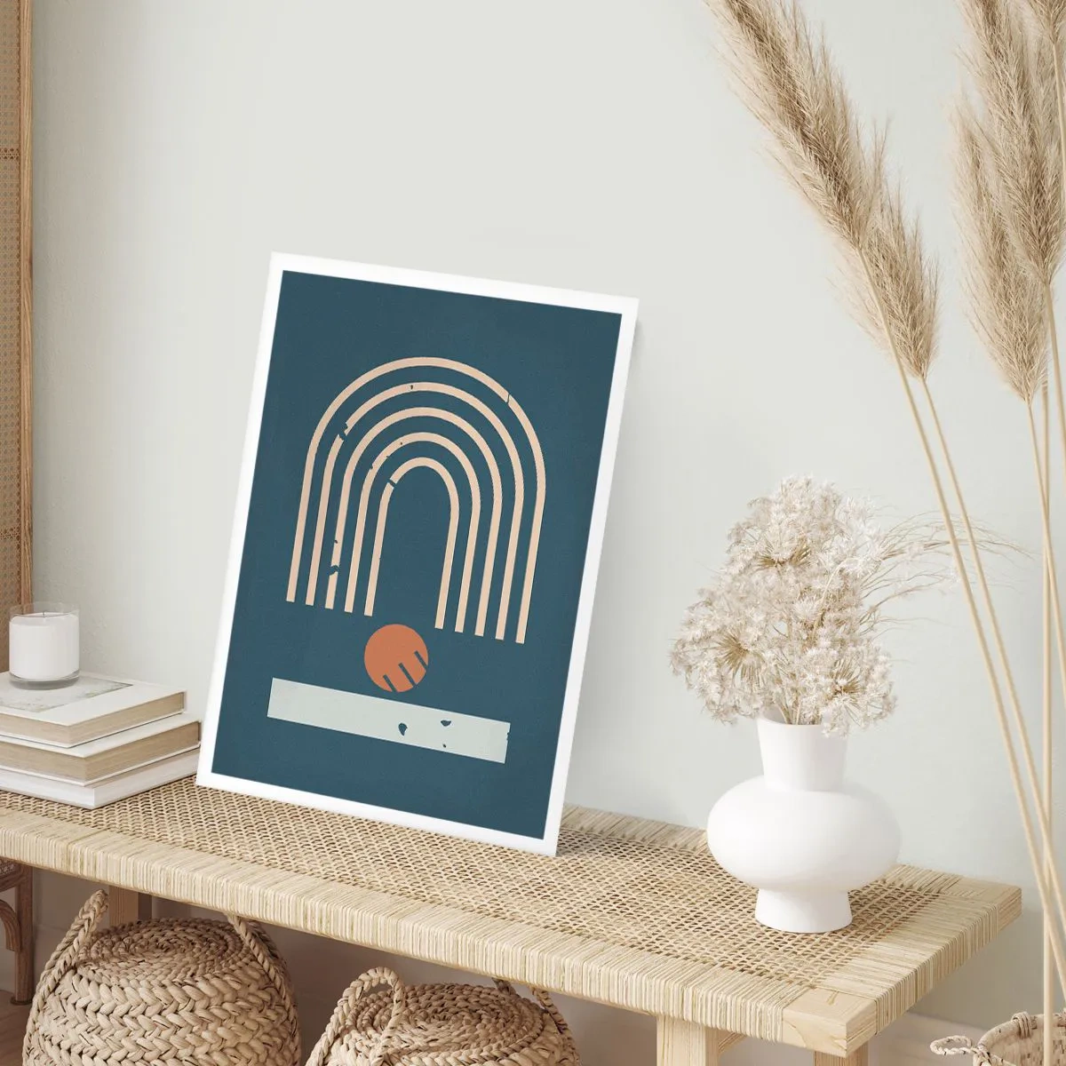 Poster - Geometrie auf dem Granatapfel - 40x50 cm