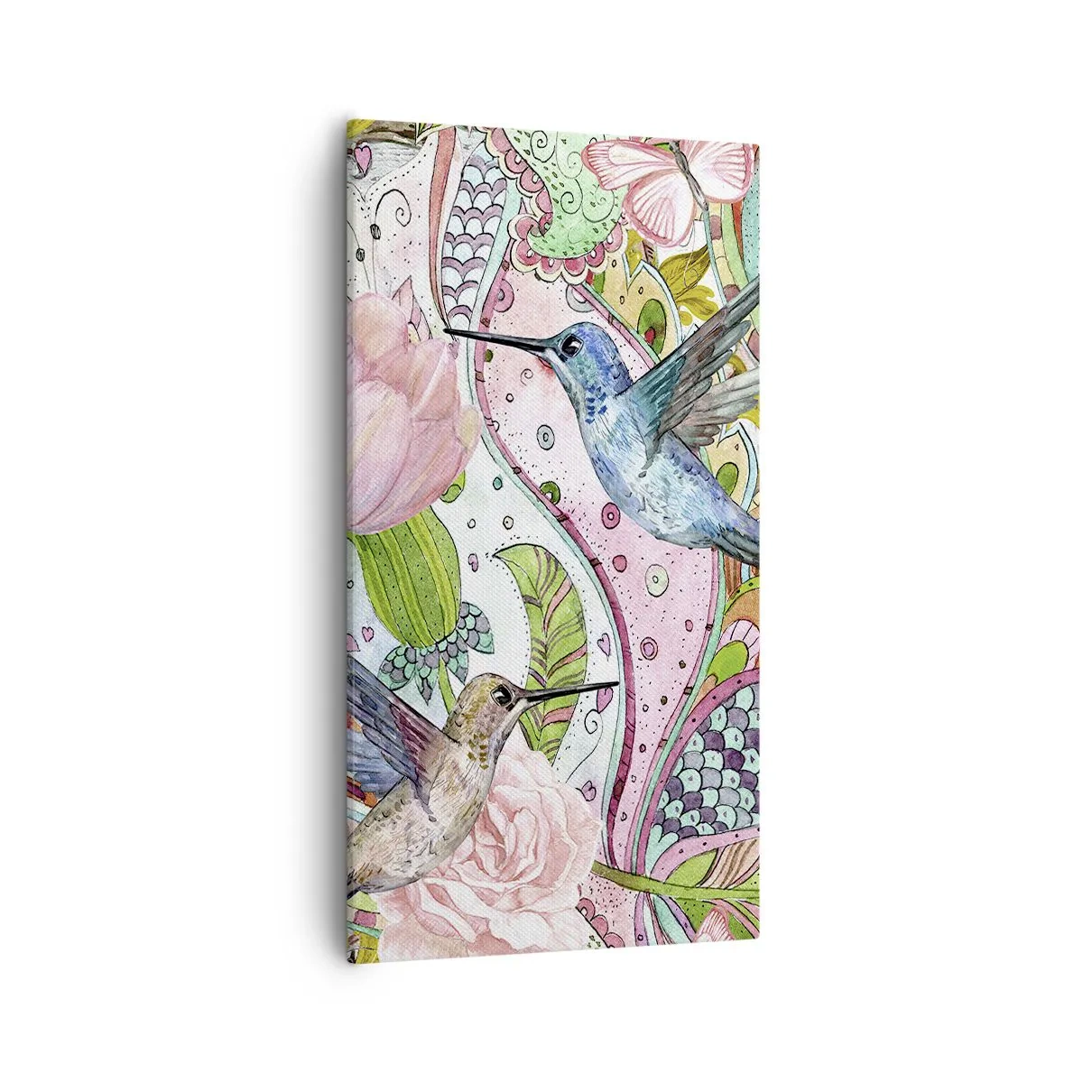 Bild auf Leinwand - Leinwandbild - Verstrickt in Weinreben - 55x100 cm