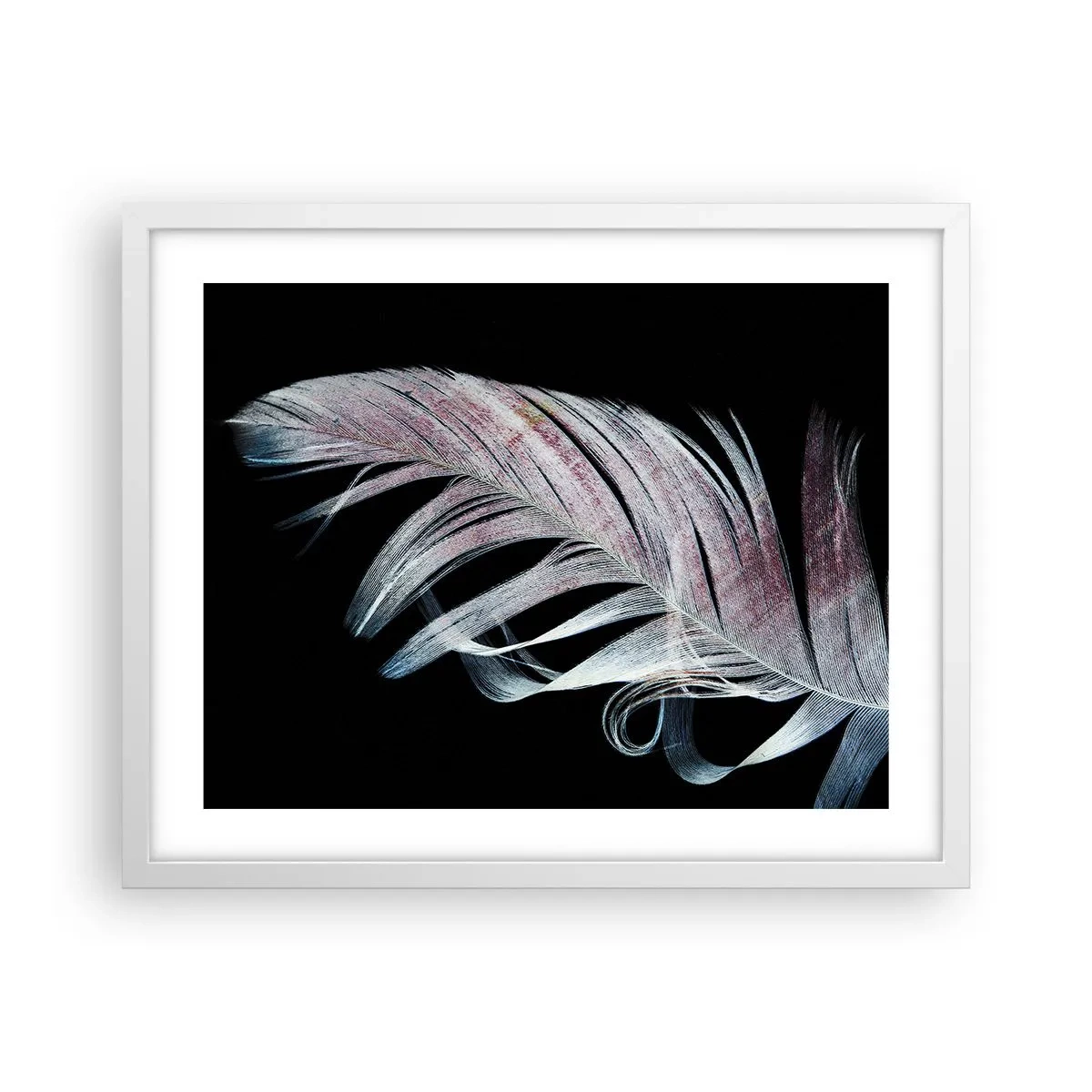 Poster in einem weißen Rahmen - Denke an Berührung - 50x40 cm