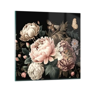 Glasbild - Bild auf glas - Im Barockstil - 30x30 cm