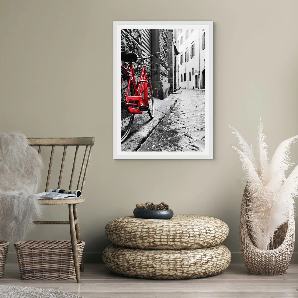 Poster in einem weißen Rahmen - Wahre Schönheit wird nicht alt - 61x91 cm