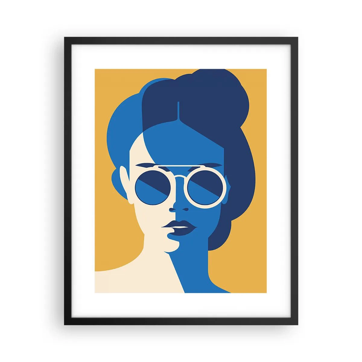 Poster in einem schwarzem Rahmen - Urlaubslook - 40x50 cm