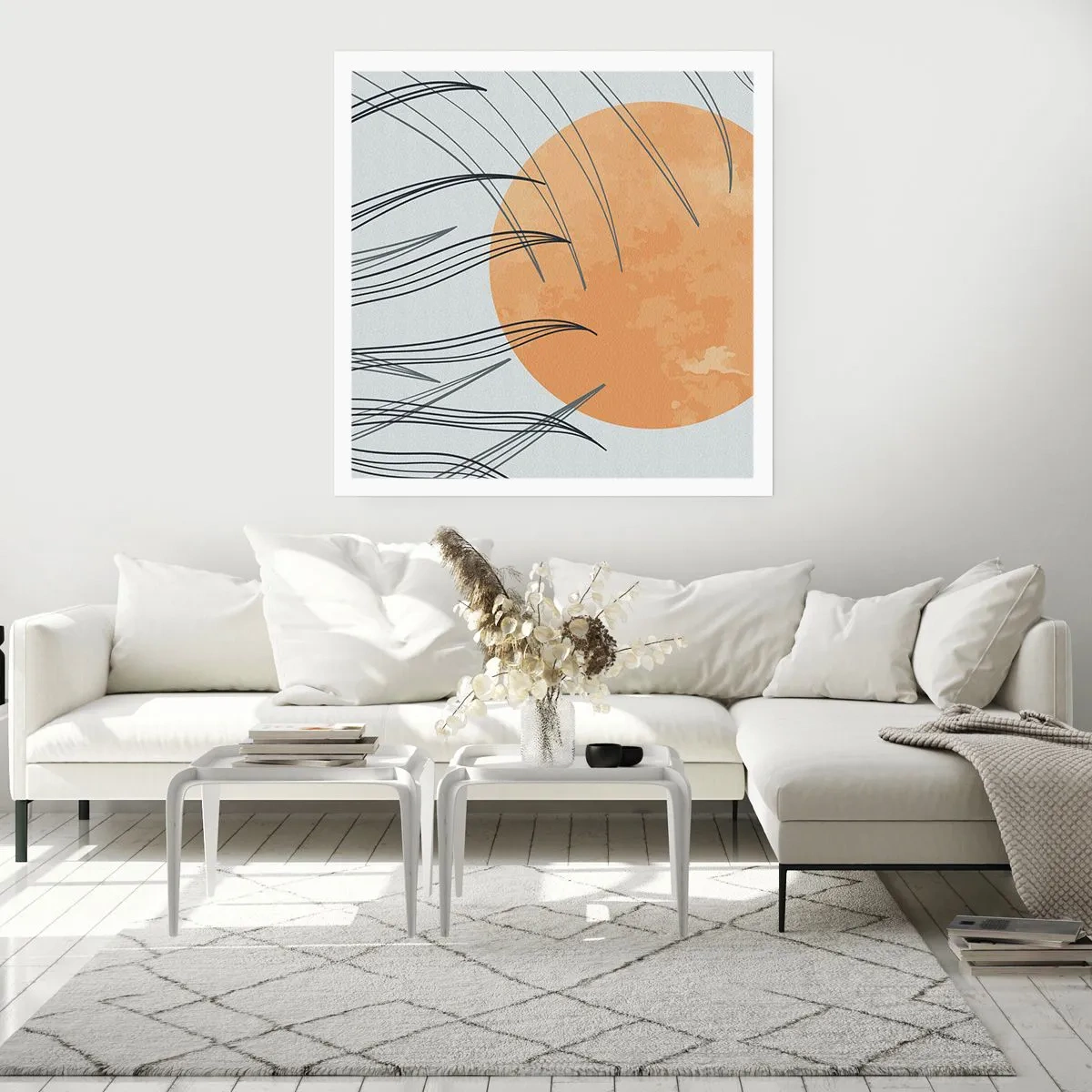 Poster - Immer der Sonne entgegen - 30x30 cm