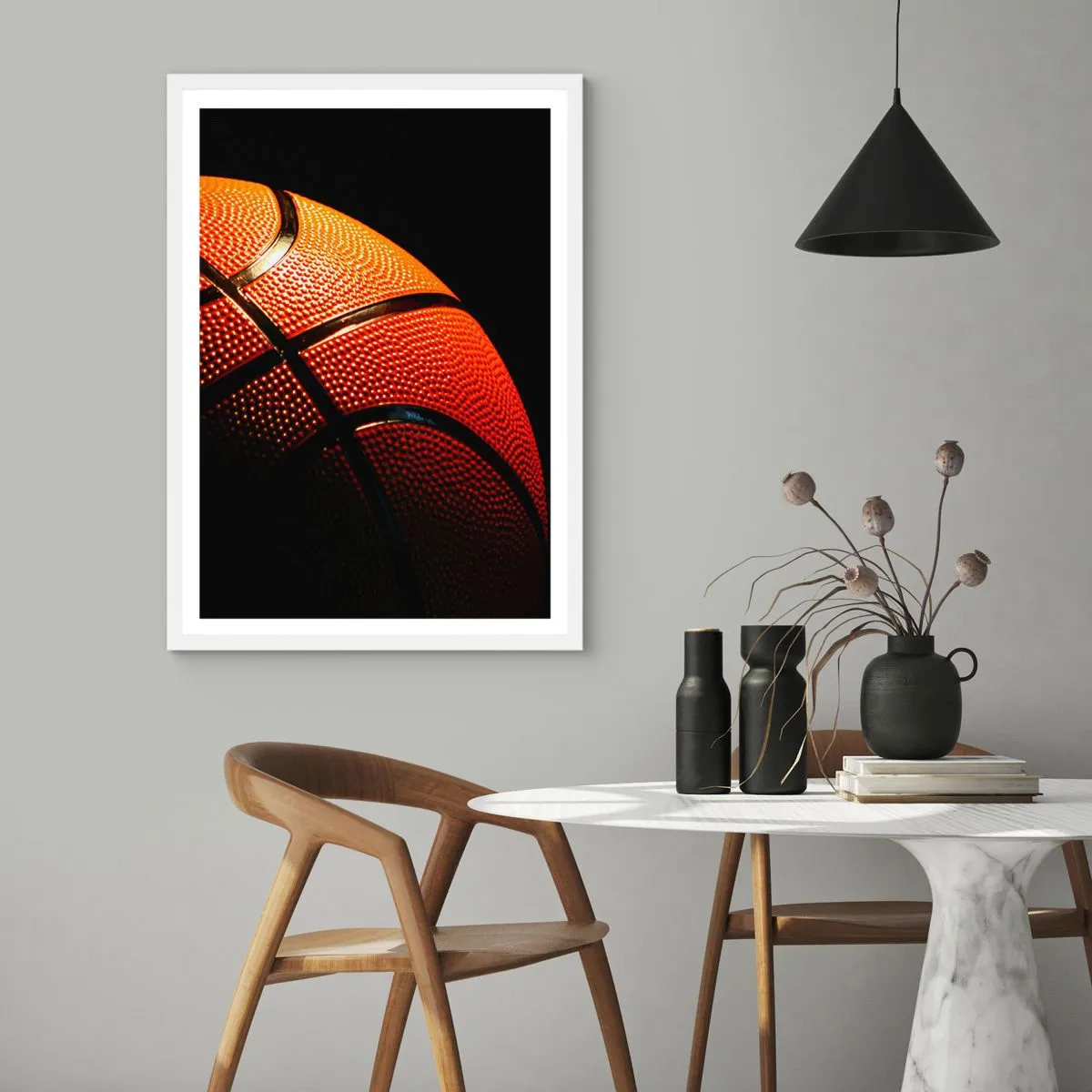 Poster in einem weißen Rahmen - Schön wie ein Planet - 40x50 cm