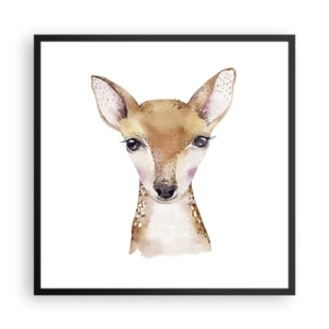 Poster in einem schwarzem Rahmen - Die Natur der Unschuld - 60x60 cm