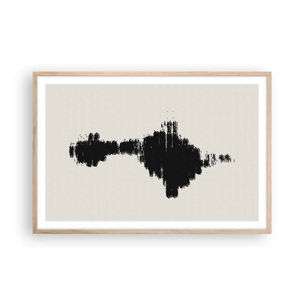 Poster in einem Rahmen aus heller Eiche - Schwingungen der Fantasie - 91x61 cm