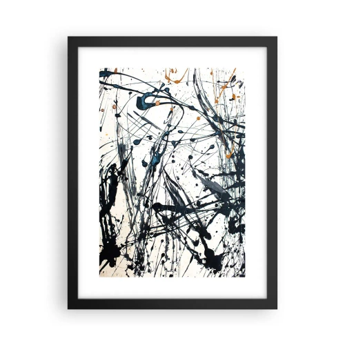 Poster in einem schwarzem Rahmen - Expressionistische Abstraktion - 30x40 cm
