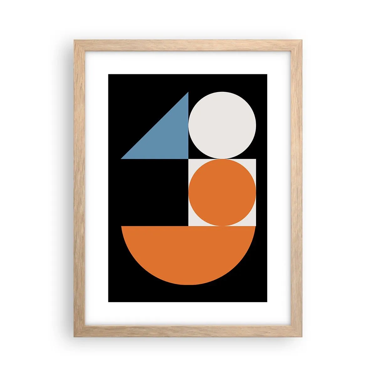 Poster in einem Rahmen aus heller Eiche - Bebilderte Anordnung - 30x40 cm