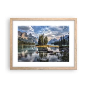 Poster in einem Rahmen aus heller Eiche - An dem tollen und sauberen Wasser ... - 40x30 cm