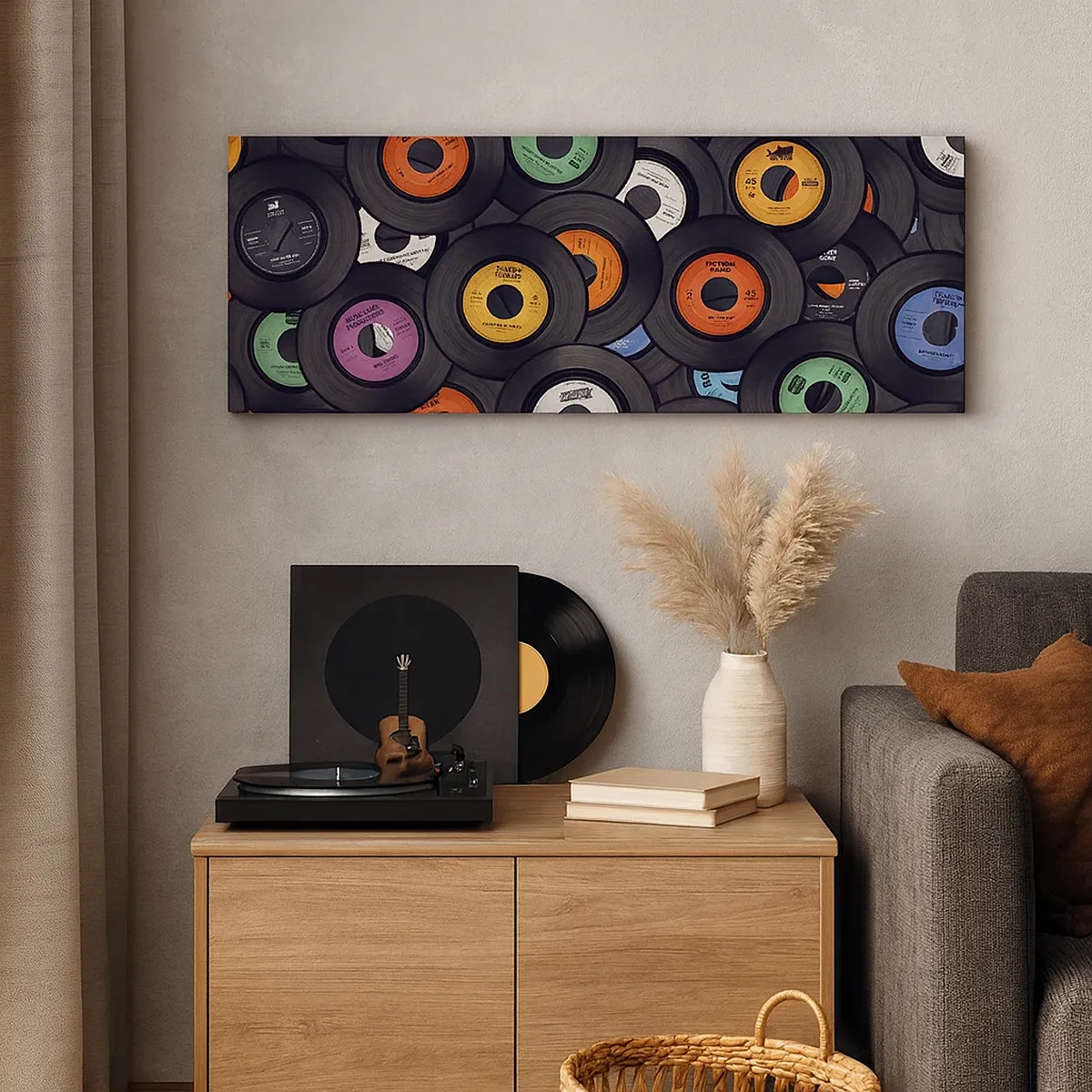 Bild auf Leinwand - Leinwandbild - Farben der Klassiker - 30x30 cm