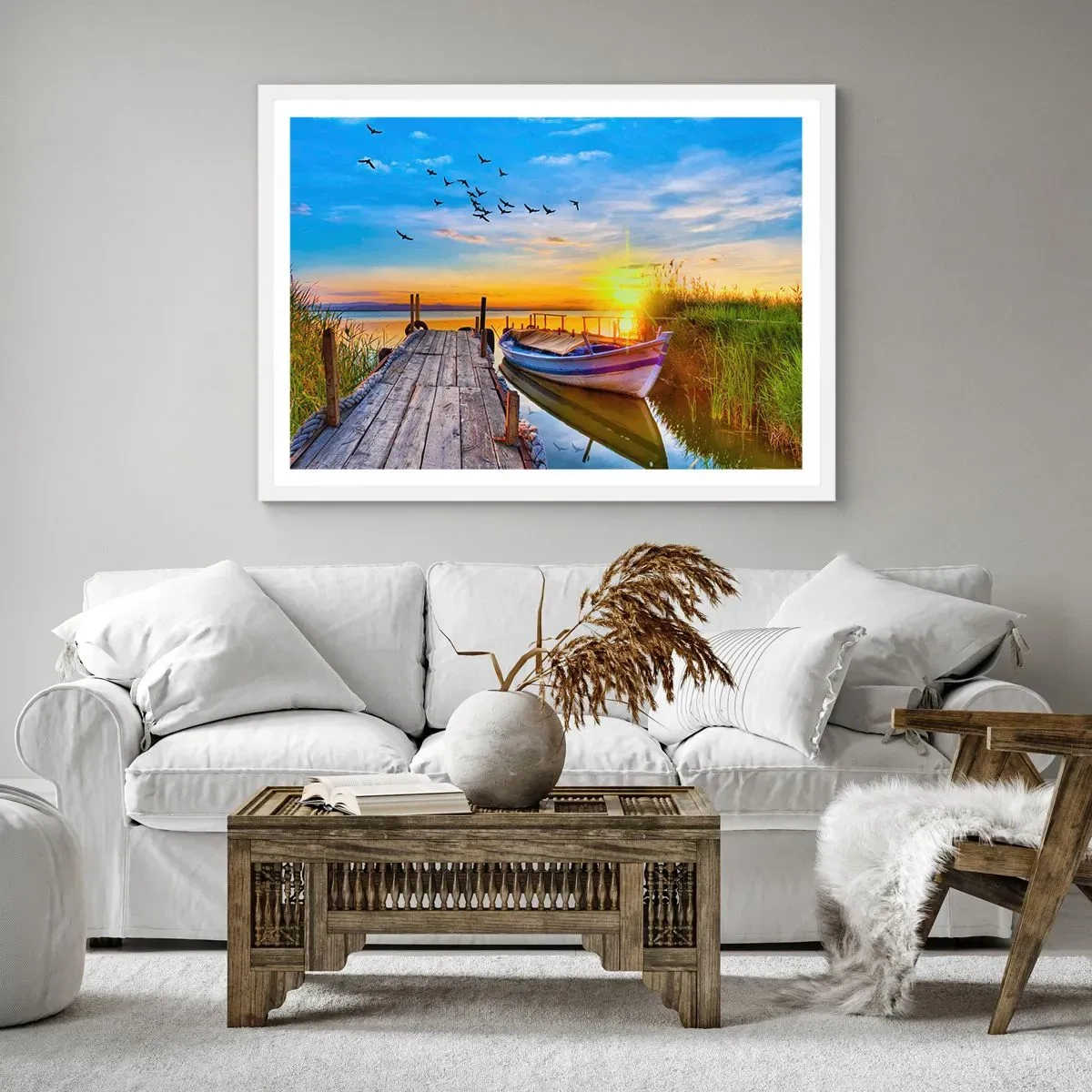 Poster in einem weißen Rahmen - Bis morgen - 40x30 cm