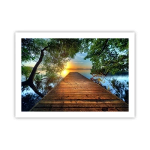 Poster - Nimm dir Zeit, setz dich hin - 70x50 cm