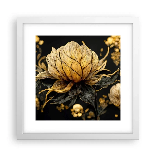 Poster in einem weißen Rahmen - Subtile Zerbrechlichkeit - 30x30 cm