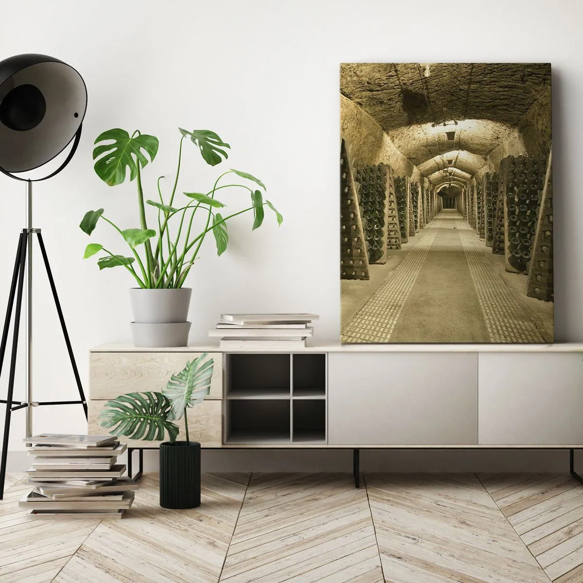 Bild auf Leinwand - Leinwandbild - Die Geburt des Geschmacks - 45x80 cm