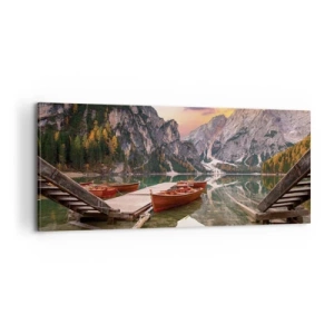 Bild auf Leinwand - Leinwandbild - Versprechen des Tages - 100x40 cm