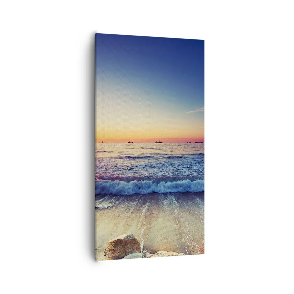 Bild auf Leinwand - Leinwandbild - Was ist mit dem Horizont? - 65x120 cm