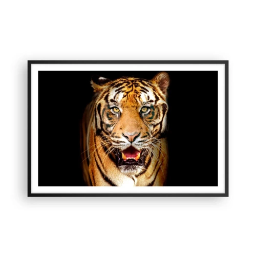 Poster in einem schwarzem Rahmen - Wild im Herzen - 91x61 cm