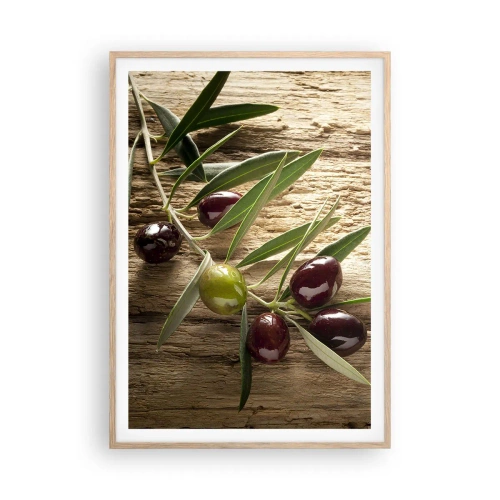 Poster in einem Rahmen aus heller Eiche - Direkt aus der Natur - 70x100 cm