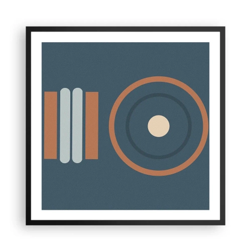 Poster in einem schwarzem Rahmen - Das Wesen der Dinge - 60x60 cm