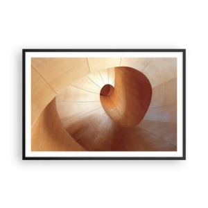 Poster in einem schwarzem Rahmen - Architektonische Serpentine - 91x61 cm