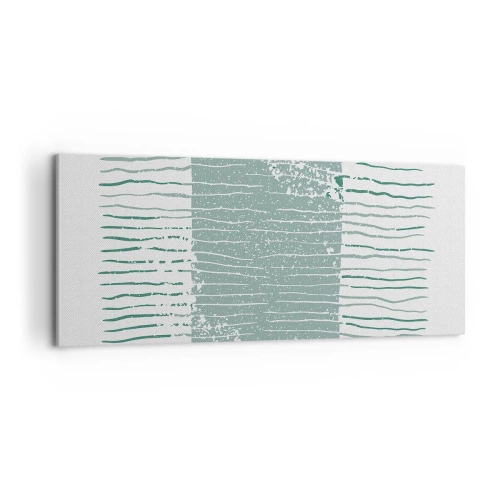 Bild auf Leinwand - Leinwandbild - Marine Abstraktion - 100x40 cm