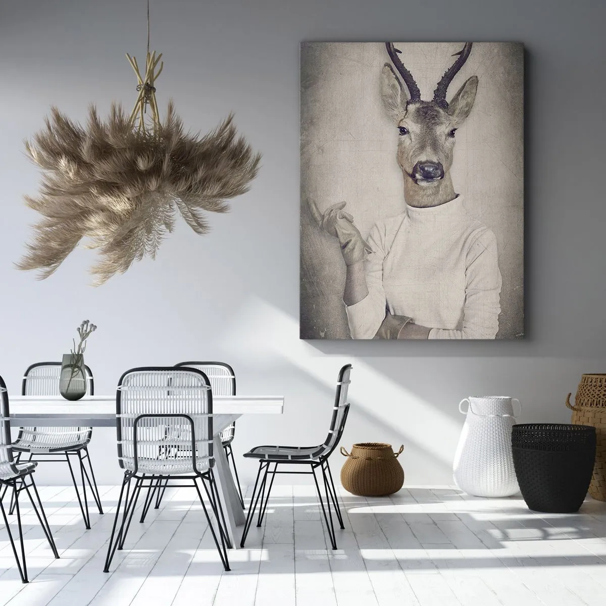 Bild auf Leinwand - Leinwandbild - Lass die Gesten sprechen - 55x100 cm