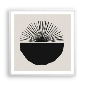 Poster in einem weißen Rahmen - Eine Reihe von Möglichkeiten - 60x60 cm