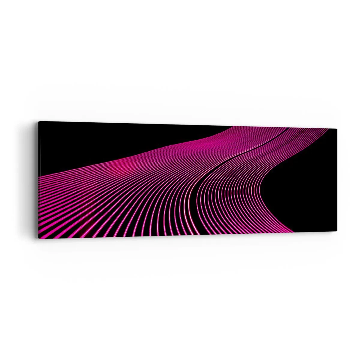 Bild auf Leinwand - Leinwandbild - Allee des Lichts - 90x30 cm