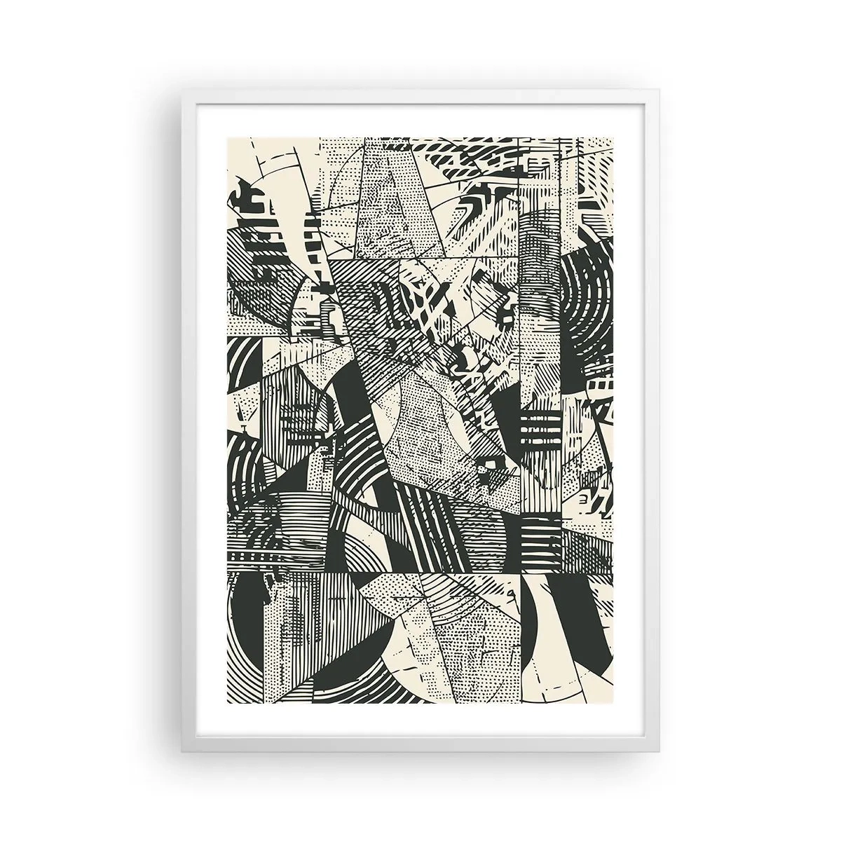 Poster in einem weißen Rahmen - Die Dynamik der Gegenwart - 50x70 cm