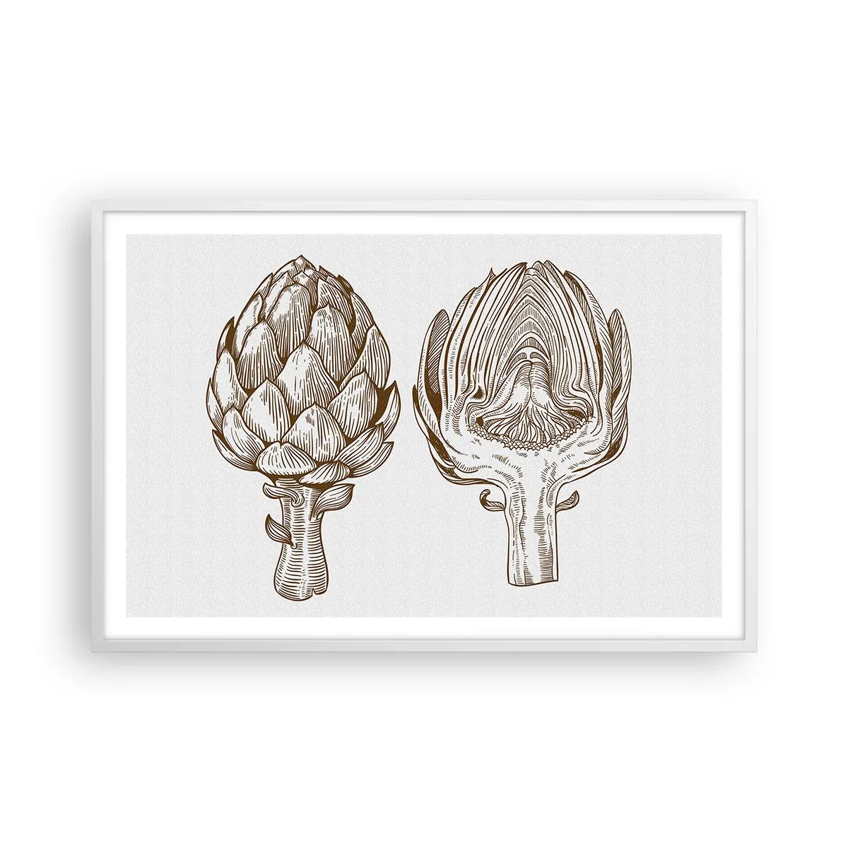 Poster in einem weißen Rahmen - Anatomie-Lektion - 91x61 cm